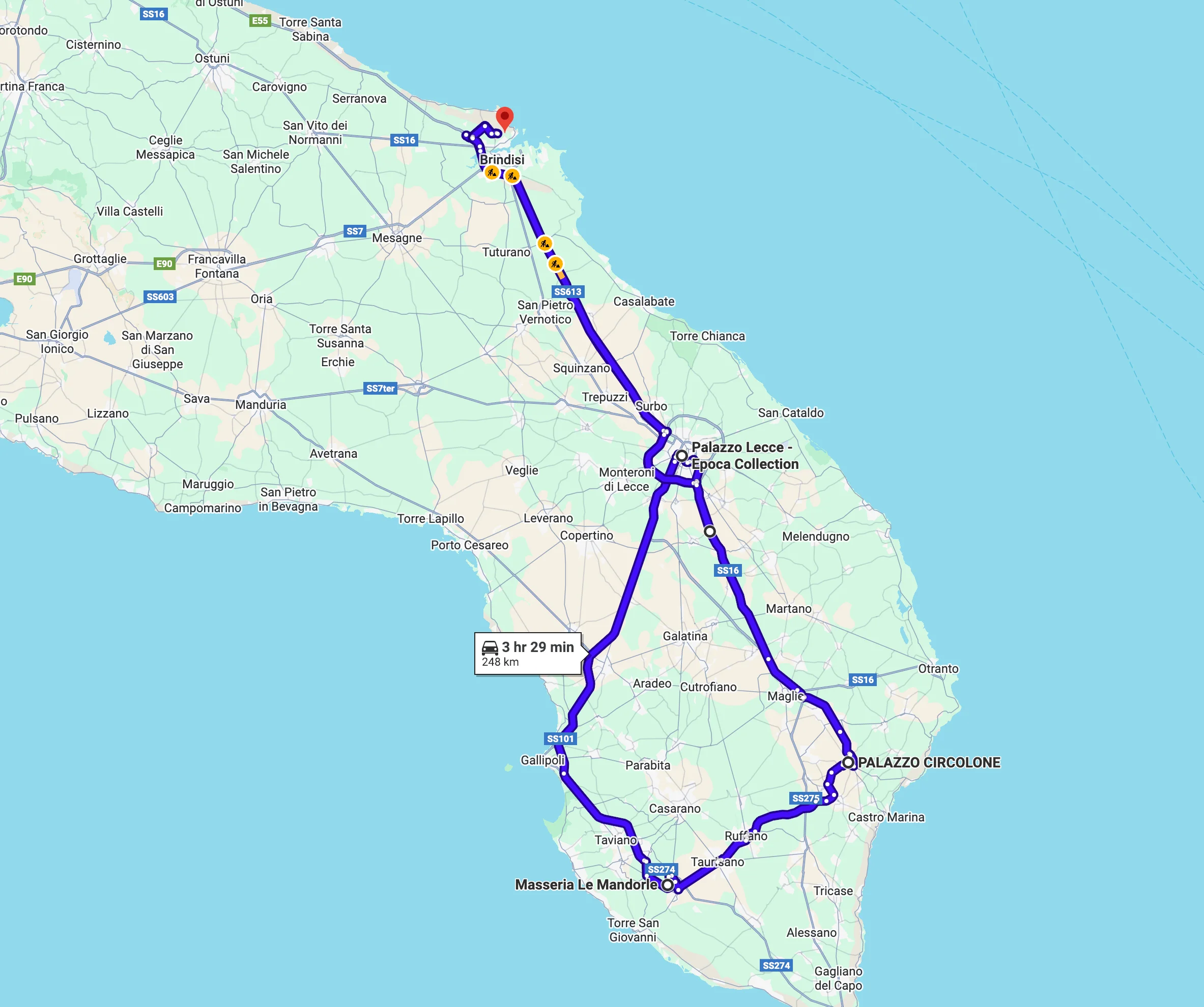 Route Rondreis Puglia Zuid | Bebsy